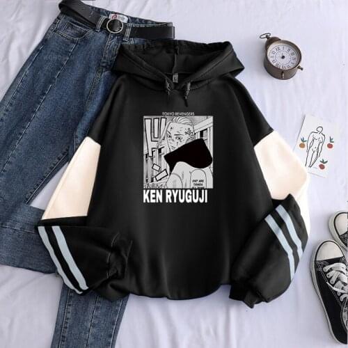 Funny Japan Anime Tokyo Revengers Ryuuguuji Ken Men Hoodies Harajuku Cartoon Winter Long Sleeve Oversize Casual Sweatshirt Tos