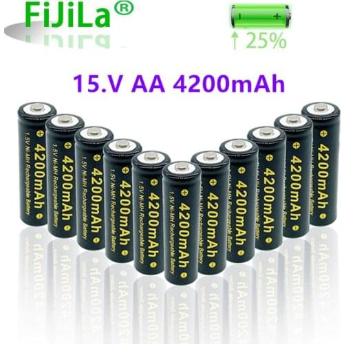 2021 lot AA 4200mAh rechargeable battery 1.5V Alkaline Rechargeable batery for led light toy mp3