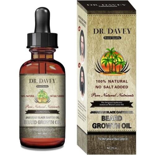 30ml Men Beard Hair Growth Essence Natural Organic Jamaican Black Castor Oil Beard Growth Serum