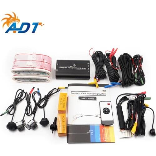 360 surround view camera with Car driving and Parking monitoring system Universal LED headlight