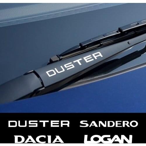 4PCS Sport Auto Decor Decals Reflective Car Window Wiper Stickers For Renault Dacia Duster Logan Sandero Car Accessories Styling