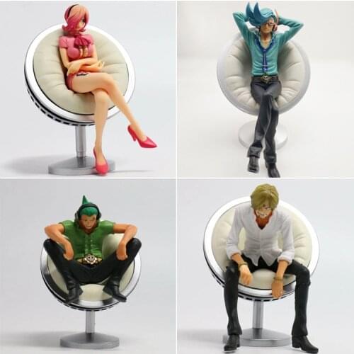 Anime Vinsmoke Family Vinsmoke Reiju Sanji Yonji Action Figure Luffy Fighter Sanji Sitting Position Collection Mode