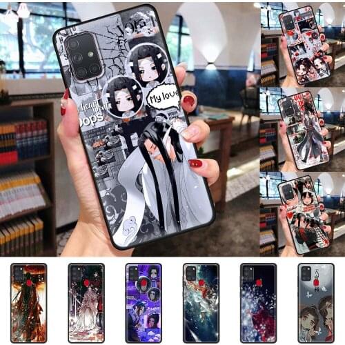 Case For Samsung Galaxy A51 A50 A71 A21s A70 A41 A31 A40 A20e A12 A10 A72 A52 5G Soft Phone Cover Chinese Style Tian Guan Ci Fu