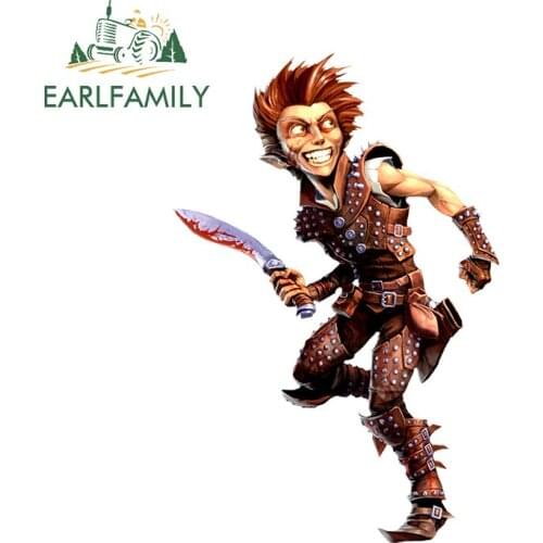 EARLFAMILY 13cm x 8.7cm for Dungeons Car Sticker Cartoon Decal Motorcycle Refrigerator Occlusion Scratch DIY Car Door Protector