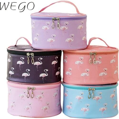 Korean new single cosmetic bag large capacity foreign trade female bag waterproof pu cosmetic bag 2020 make up box