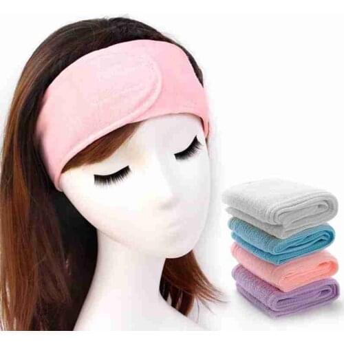Cosmetic Wrap Tiara Turban Face Wash Adjustable Yoga Women Toweling Bath Hair Band Makeup Headbands Spa Salon Accessories