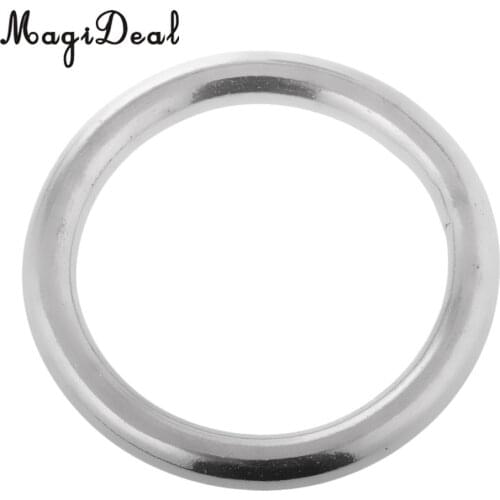 MagiDeal Heavy Duty 1Pc Boat Marine 304 Stainless Steel Polished O Ring Smooth Welded Tool for Marine Diving Luggage&Bags Supply