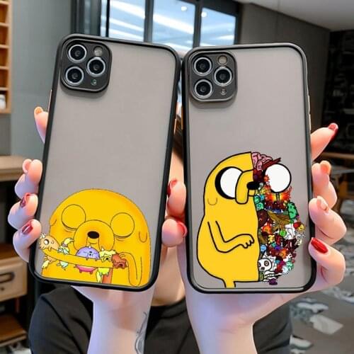 Adventure Time Beemo BMO Jake Finn Lumpy Frosted Phone Case for iPhone 12 11 Pro Max X XS MAX 6 6s 7 7plus 8 8Plus SE20 XR