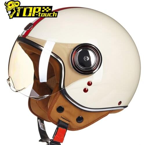 BEON Motorcycle Helmet Chopper 3/4 Open Face Vintage Moto Helmet Moto Casque Casco Capacete Men Women Scooter Motorbike Helmet