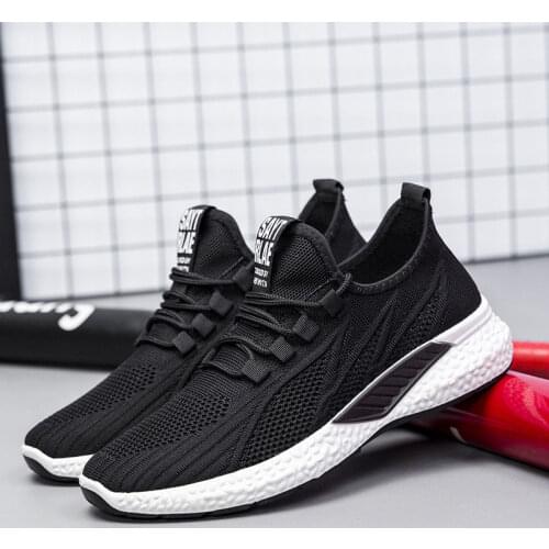 Men Casual Shoes Lightweight Breathable Running Sneakers 2020 Summer Knitted Mesh Sports Walking Jogging Trainers Tennis Shoes