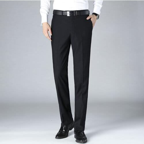 Mens Pants 2021 Spring Trousers Youth Business Non Iron Slim Casual The Office A Formal The New Listing Fashion Trend