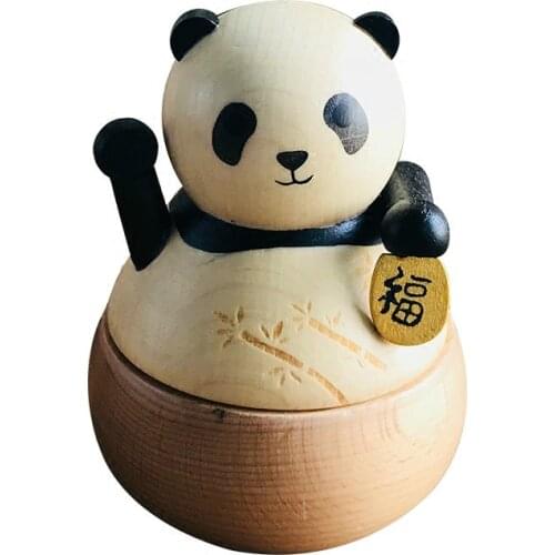 Handmade Cute Bear Cat Music Box Music Box Rotating Valentines Day for Girls 2021 New Year Christmas Holiday Birthday Gift