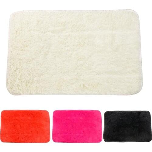 Candy Color Soft Anti-Skid Carpet Living Room Coffee Table Mat In The Bathroom Bedside Mat Yoga Rugs Solid Color Door Mats
