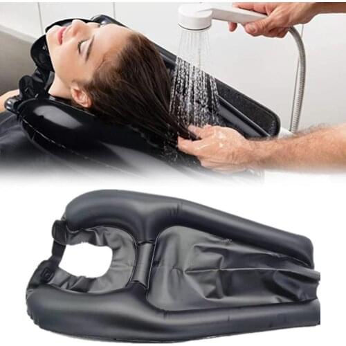 PVC Inflatable Shampoo Basin Portable Shampoo Pad Quickly Inflate And Deflate Hair Washing Basin for Pregnant Women Elderly