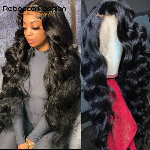 30 Inch Loose Deep Wave Lace Front Human Hair Wigs Glueless 360 Lace Frontal Wig Pre Plucked Brazilian Hair Wigs For Black Women