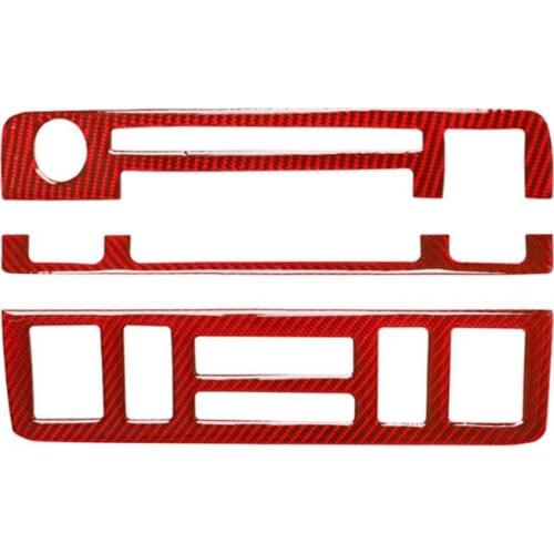 Fit For BMW 3 Series E46 323i 328i 330i 325i 1999-2004 Carbon Fiber Central Control Air Conditioning Multimedia Button Frame