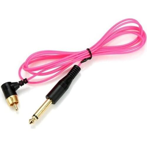 Super Thin Tattoo Power Supply RCA Cord 90 Degree Power Cord