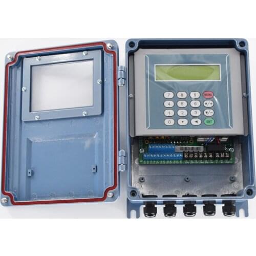Ultrasonic Liquid Flow Meter RS485 Modbus TDS-100F Wall-mount Digital flowmeter DN50-700mm M2 transducer