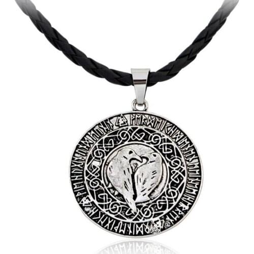 VIKING jewelry Nordic Pirates Viking Birds Amulet Pendant Necklace