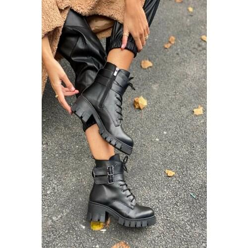 Women Winter New Season Leather Boots Platform Shoes High Heels Suede 2021 Luxury Designer Black Skin Ankle Made in Turkey