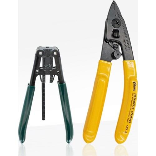 [100% New] 2 in 1 FTTH Splice fiber optic tool kits CFS-2/CFS-3 Fiber Optic Stripper+CP-FB01 cable sheath stripper