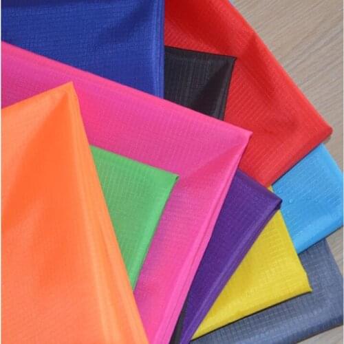 210T Thin Polyester Taffeta Fabric PU Waterproof Coated Fabric For DIY Bags Kites Tent