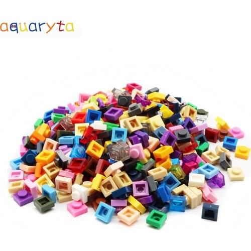 Aquaryta 2500pcs DIY Building Blocks 3024 Thin 1X1 Bulk Building Bricks Pixel Painting Materials Compatible with LOGO Gift