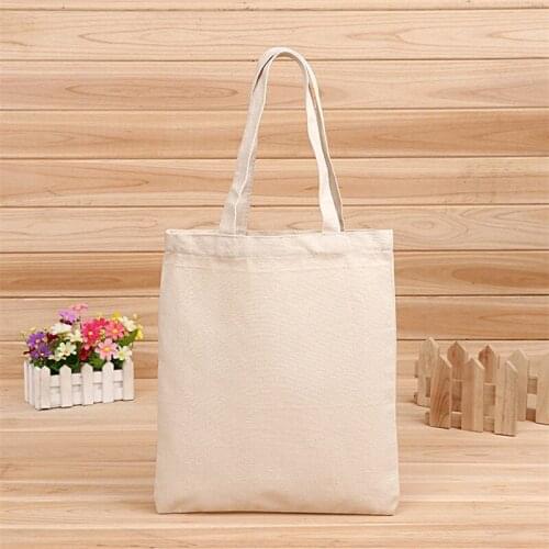 5 Size Blank pattern Canvas Bag Eco Reusable Foldable Shoulder Bag Handbag Tote Cotton Tote Bag Wholesale
