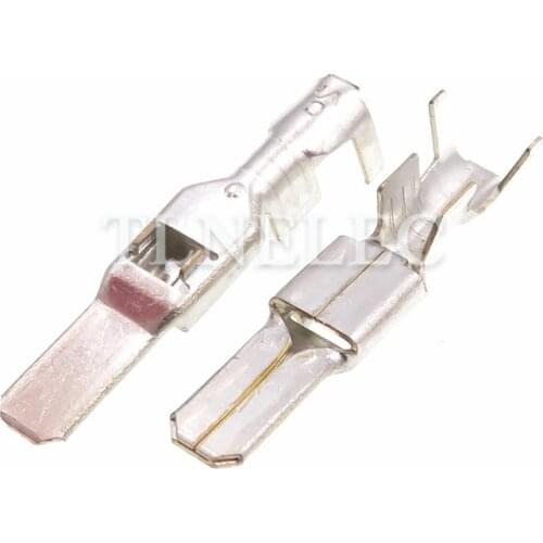 50pcs 6.3 Series Large Current Car Sheath Terminal Conductive Terminals For Automobile Wire Cable Connection DJ6212-E6.3A