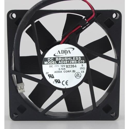 Brand new original 8015 8CM chassis power supply silent fan 12V 0.12A AD0812MB-D70