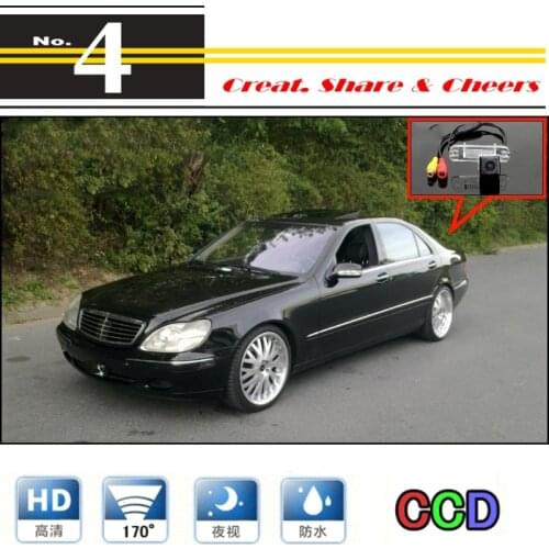 Car Camera For Mercedes Benz S MB W220 S280 S320 S400 S350 S430 S500 S600 S55 S63 S65 Rear View Back Up Camera | CCD + RCA