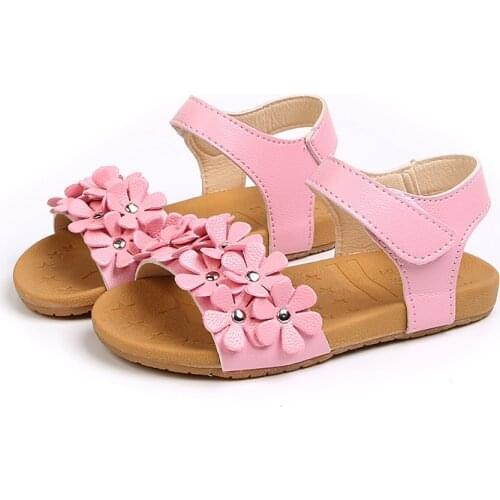 COMFY KIDS Shoes For Childrens Sandals Girls Princess Beautiful Flower Shoes Fashion Flat With Girls Sandals Shoes Girls Baby