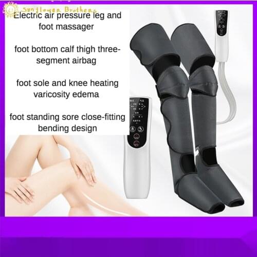 Household Electric Leg Massager Pneumatic Air Wave Hot Compress Massager Beauty Leg Device Knee Calf Machine Squat Rack