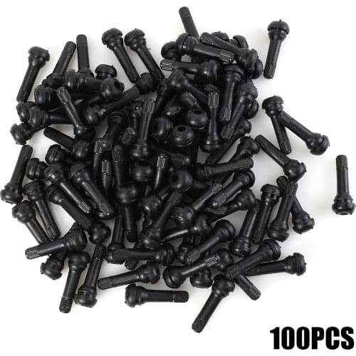 TR414 Valve Stems Snap In Rubber Valves with Dust Tubeless Tyre Tire Caps for Elements Personal Car Part Ornaments