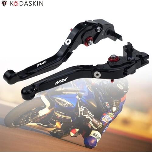 KODASKIN Folding Extendable CNC Adjustable Motorcycle Brake Clutch Levers for YAMAHA YZF R6 2005-2015