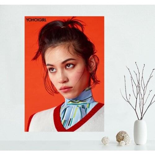 Nice Mizuhara Kiko Custom Canvas Poster Art Home Decoration Cloth Fabric Wall Poster Print Silk Fabric