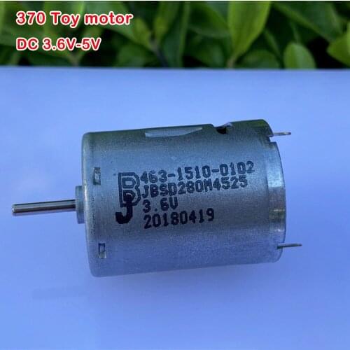 370 strong magnetic motor DC 3.6V-5V 26000RPM high speed and high torque carbon brush sweeping robot small fan motor toy model