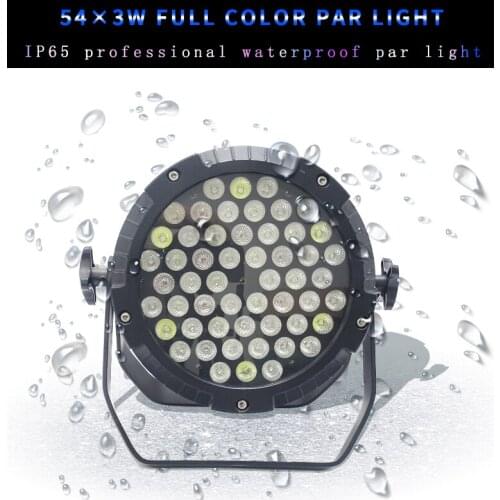 Rainproof Stage Light 54*3W Outdoor Waterproof Par Light 54x3w RGBW Led Par 64 Wall Washer Wedding Show Light