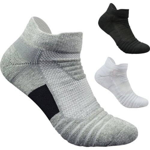 10Pairs/Lot Quick Drying Socks Pure Cotton Short Towel Bottom Thickening Ventilation Outdoor Sports Basketball Run Male L2019JXD