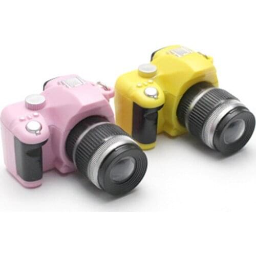 2019 New Plastic Toy Camera Car Key Chains LED Luminous Sound Glowing Pendant Keychain Bag Accessories Kids Digital Camera Toy