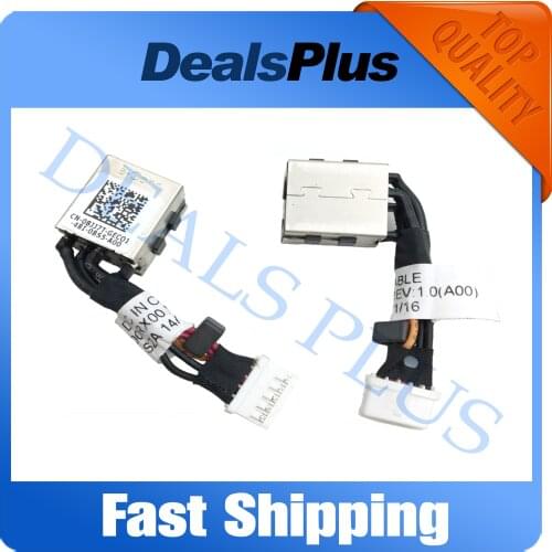 New DC-IN DC Power Jack with Cable Socket For Dell Latitude 12 5000 5250 E5250 ZAM60 08JJ7T DC30100RX00 DC30100QM00