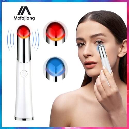 Handheld Mini Eye Massage Device LED Photon Electric Eye Massager Anti Wrinkle Vibration Relieve Fatigue Vibration Instrument