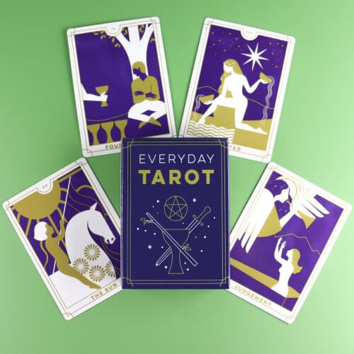 Everyday Tarot Deck For Beginners Board Game Multiplayer Family Party Game Fortune Telling Oracle Cards With Guide