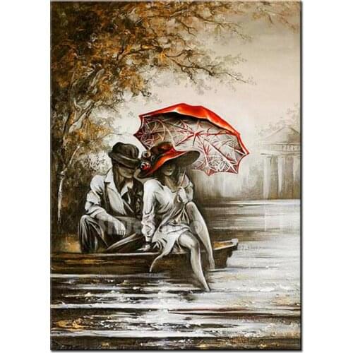 Romantic Couple Diamond Painting Full Drill Elegant Lover Mosaic Diamant Embroidery 5d Puzzle Handmade Crystal Picture Decor Art