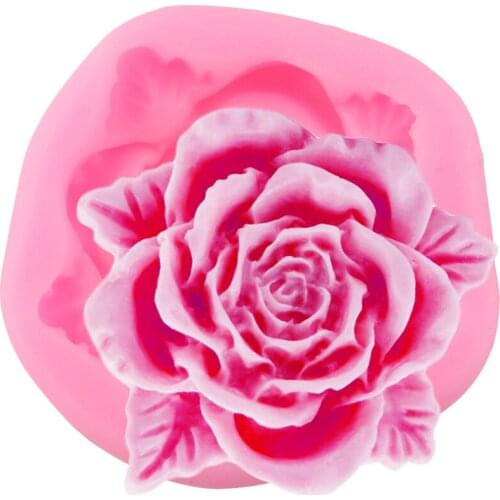 Rose Resin Silicone Mold Flower Fondant Cake Decorating Tools Cupcake Topper Chocolate Gumpaste Moulds Polymer Clay Candy Mould