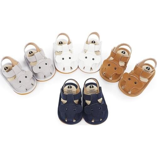 0-18M Summer Baby Boys Sandals Soft Anti-Slip Rubber Sole Infant Outdoor Shoes Toddler First Walkers