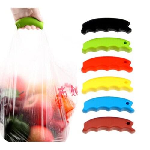 Brand New Candy Color Silicone High Strength Multi Shopping Grocery Bag Holder Handle Carry Carrier Carry Bag Tools(20kg)