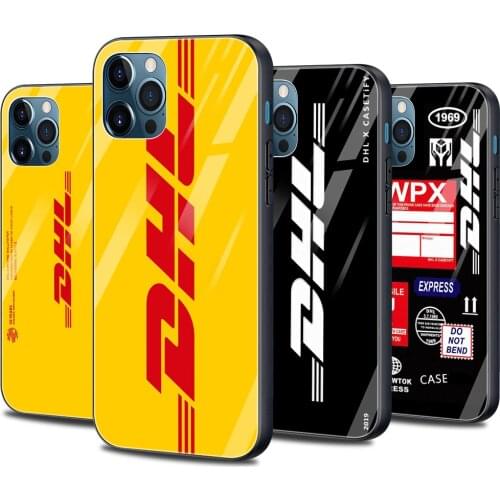Glass Smartphone Case For iPhone 12 11 Pro Max XS XR X 7 8 Plus 12 Mini SE 2020 Black Silicone Cover DHL Express Painted