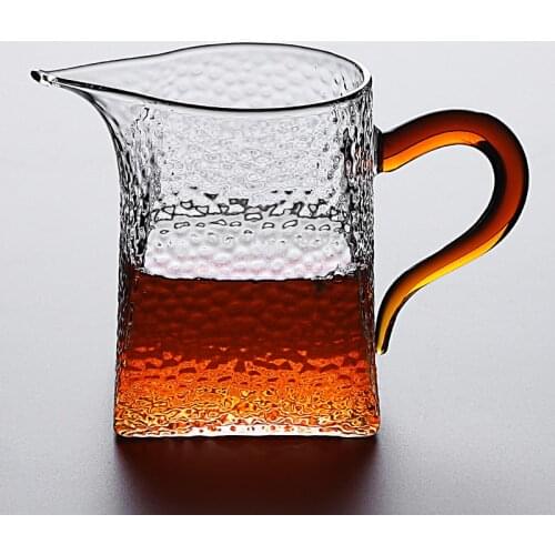 Glass tea pitcher chahai gongdaobei glass tea accessories