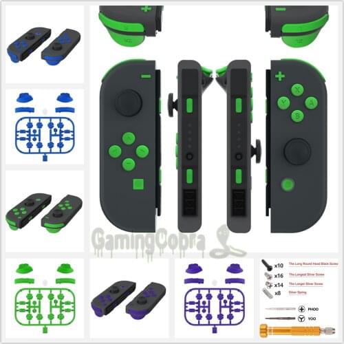 EXtremeRate Replacement ABXY Direction Keys SR SL L R ZR ZL Trigger Full Set Buttons Repair Kits with Tools for NS Switch JoyCon